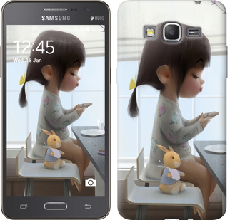 

Чехол Милая девочка с зайчиком для Samsung Galaxy Grand Prime G530H 636438