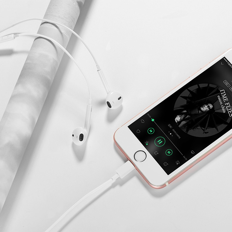 Заказать Уценка Наушники HOCO L7 Plus Lightning (Поврежденная упаковка / Белый) на vchehle.ua