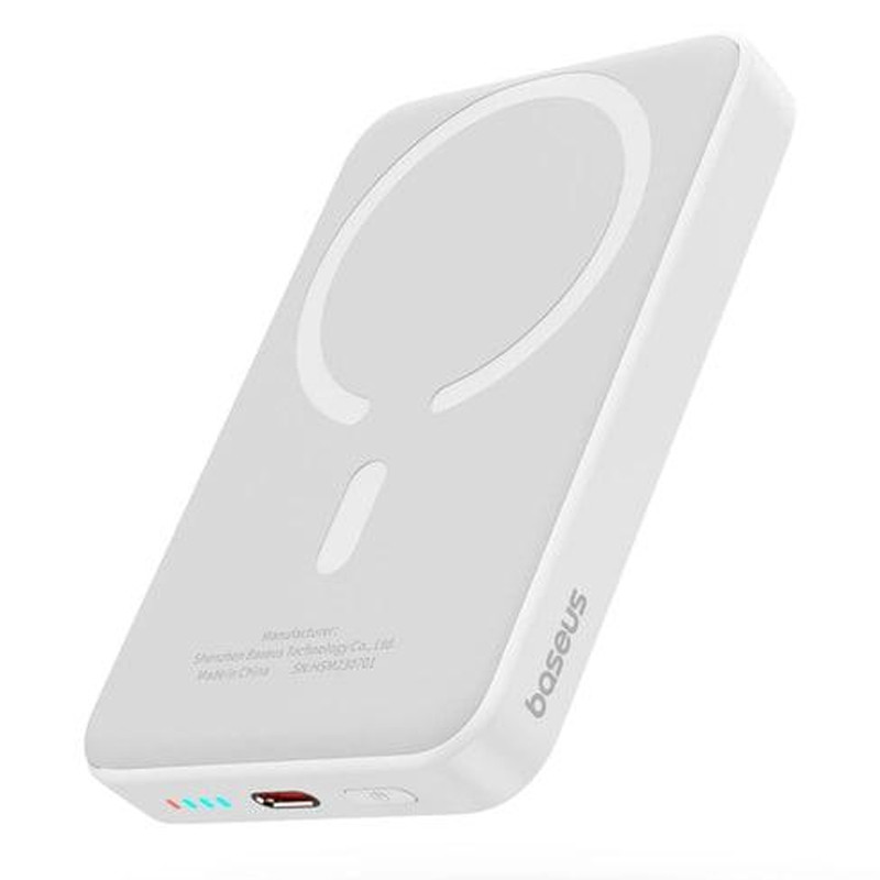 Фото Портативное ЗУ Power Bank Baseus Magnetic Mini Air 20W c БЗУ 10000 mAh P10059001313 (Stellar White) на vchehle.ua