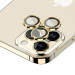 Фото Защитное стекло Metal Classic на камеру (в упак.) для Apple iPhone 12 Pro / 11 Pro / 11 Pro Max (Золотой / Gold) в магазине vchehle.ua