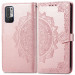 Фото Кожаный чехол (книжка) Art Case с визитницей для Xiaomi Redmi Note 10 5G / Poco M3 Pro (Розовый) на vchehle.ua