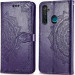 Фото Кожаный чехол-книжка Art Case с визитницей для Realme 5 / 6i (Фиолетовый) в магазине vchehle.ua