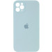 Чохол Silicone Case Square Full Camera Protective (AA) на Apple iPhone 11 Pro Max (6.5") (Бірюзовий / Light Turquoise)