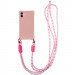 Чехол TPU CrossBody with straps для Apple iPhone 11 (6.1") (Pink)