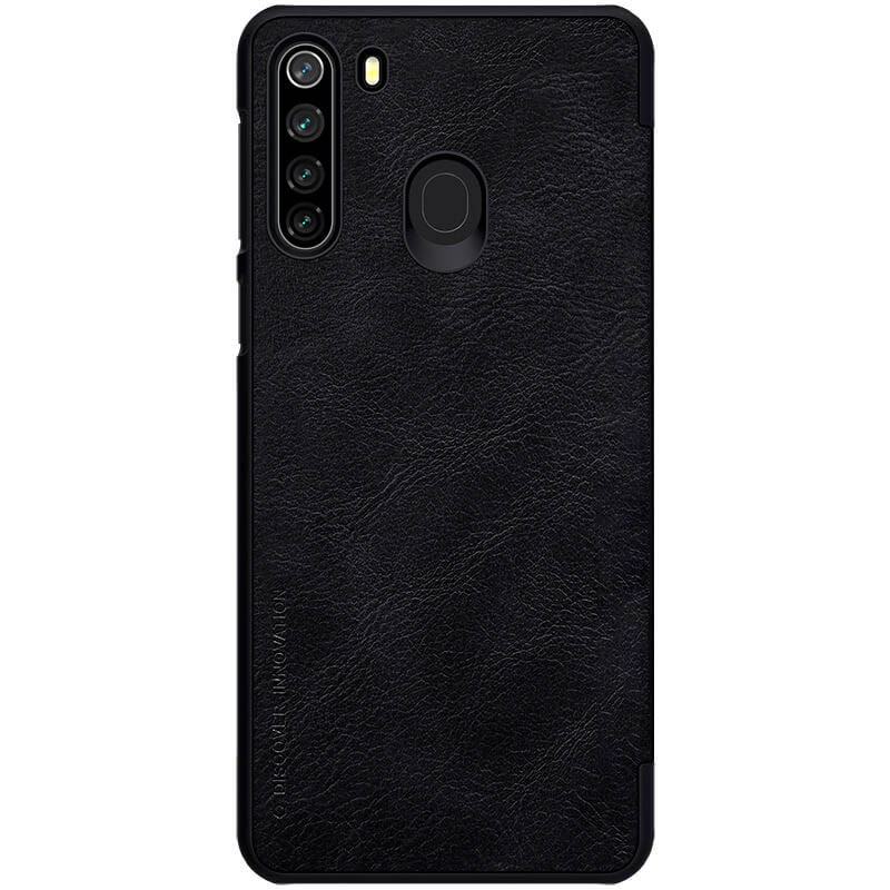 Фото Кожаный чехол-книжка Nillkin Qin Series для Samsung Galaxy A21 (Черный) на vchehle.ua