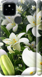 Чехол Белые лилии для Google Pixel 5 XL