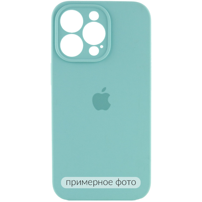 Чохол Silicone Case Full Camera Protective (AA) на Apple iPhone 16 Plus (6.7") (Бірюзовий / Marine Green)