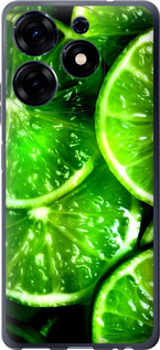 Чехол Зелёные дольки лимона для Tecno Spark 10 Pro