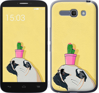 

Чохол Мопс з кактусом на Alcatel One Touch POP C9 795955