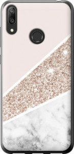 Чехол Пастельный мрамор для Huawei Y7 (2019)