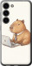 Чехол Funny Capybara CEO Working для Samsung Galaxy S23