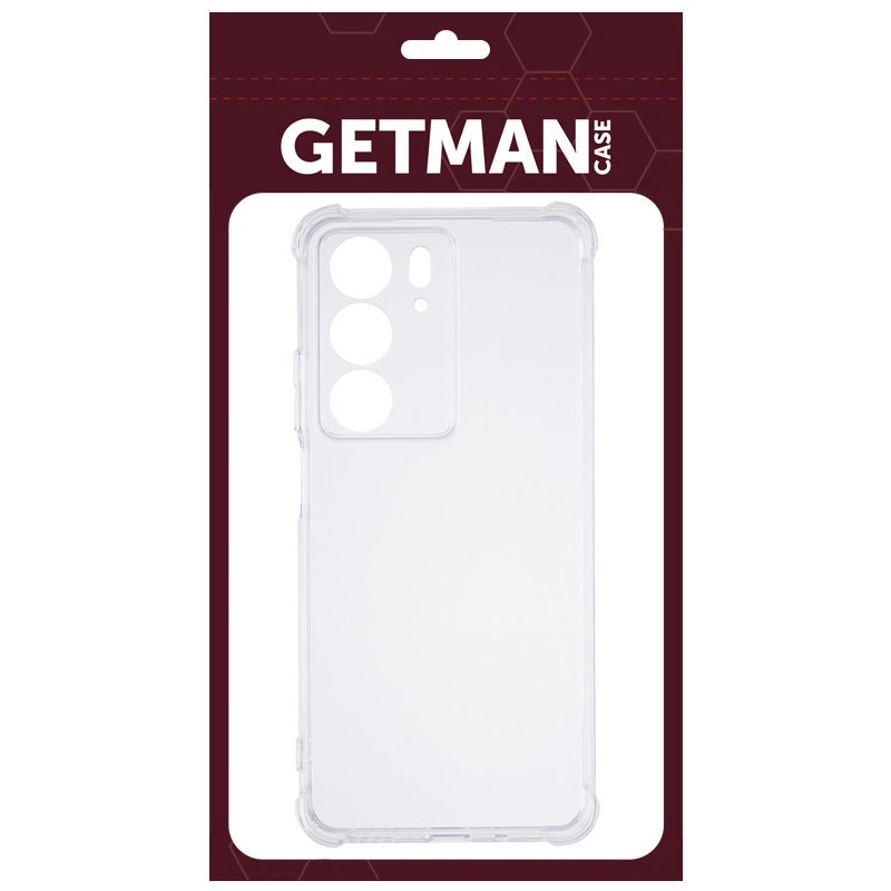 Фото TPU чехол GETMAN Ease logo усиленные углы Full Camera для Realme C75 / C75x (Бесцветный (прозрачный)) в магазине vchehle.ua