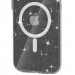 Чохол TPU Galaxy Sparkle (MagFit) на Apple iPhone 16 (6.1") (Black+Glitter) в магазині vchehle.ua