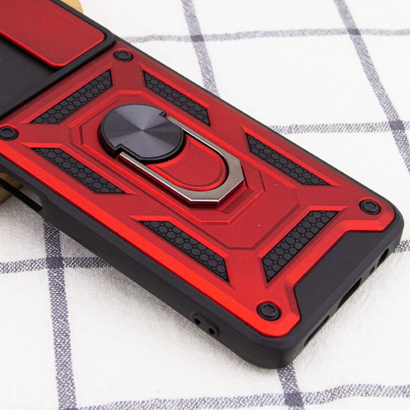 Ударопрочный чехол Camshield Serge Ring для Xiaomi Redmi Note 10 5G / Poco M3 Pro (Красный) в магазине vchehle.ua