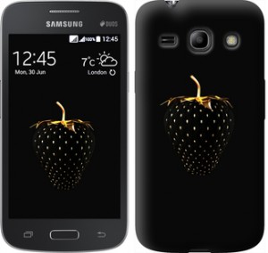 Чехол Черная клубника для Samsung Galaxy Star Advance G350E