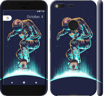 

Чехол Космонавт на скейтборде для Google Pixel XL 591623