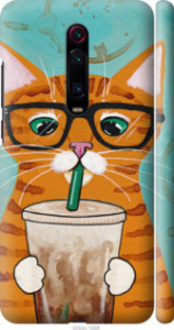 Чехол Зеленоглазый кот в очках для Xiaomi Redmi K20 Pro