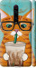Чохол Зеленоокий кіт в окулярах на Xiaomi Redmi K20