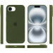 Фото Чехол Silicone Case Full Protective (AA) для Apple iPhone 16e (6.1") (Зеленый / Dark Olive) в магазине vchehle.ua