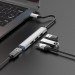 Купити Перехідник Hoco HB26 4in1 (Type-C to USB3.0+USB2.0*3) (Silver) на vchehle.ua