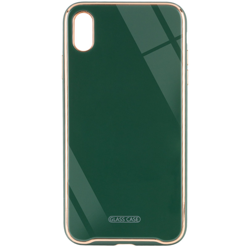 

TPU+Glass чехол Venezia для iPhone X (5.8") (Зеленый / Dark Green) 923298