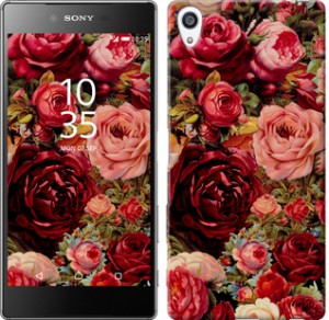 Чехол Цветущие розы для Sony Xperia Z5 Premium E6883