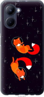 Чехол Лисички в космосе для Realme C33
