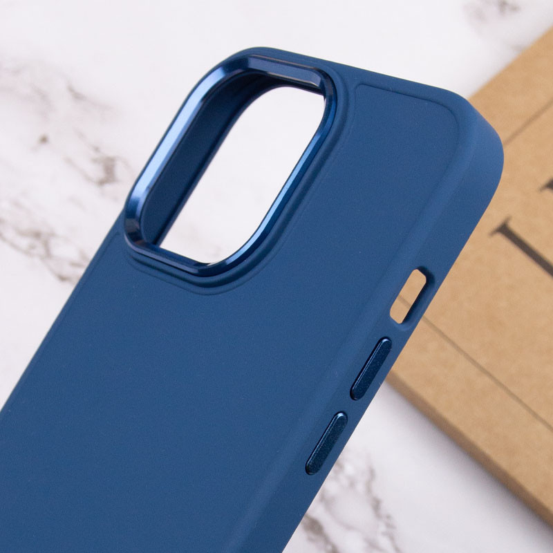 Купить TPU чехол Bonbon Metal Style для Apple iPhone 14 Pro Max (6.7") (Синий / Cosmos blue) на vchehle.ua