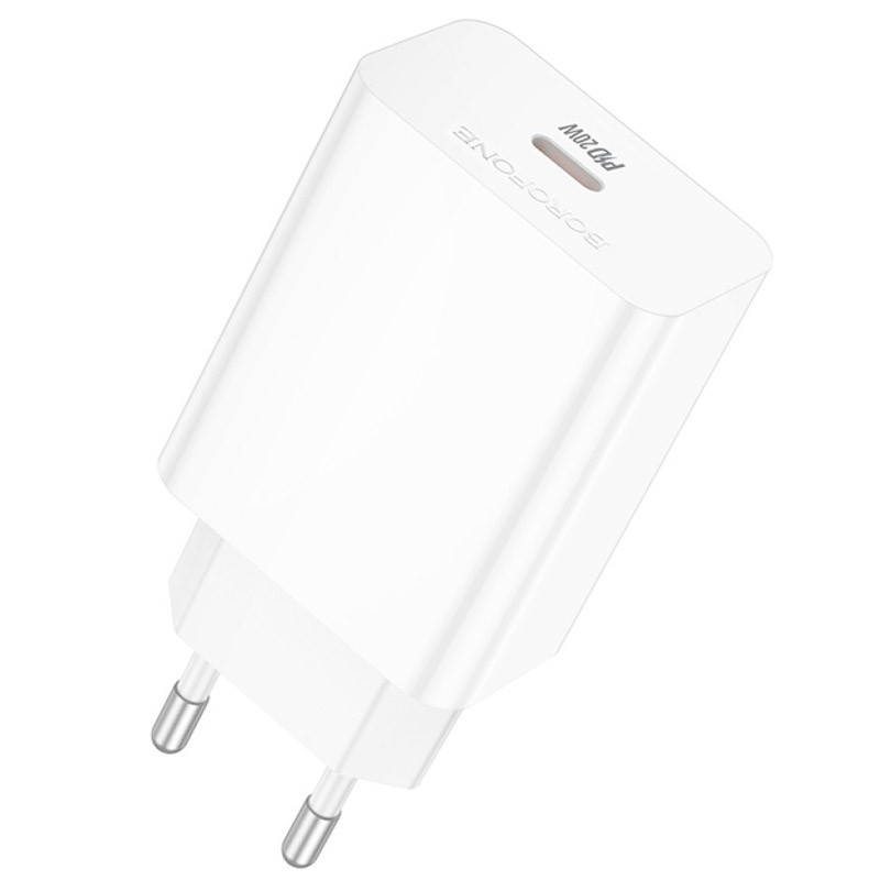 Фото СЗУ Borofone BA21A Pro Long journey PD20W (1USB-C) (White) на vchehle.ua