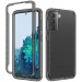 Чехол TPU+PC Full Body с защитой 360 для Samsung Galaxy S21 (Черный)