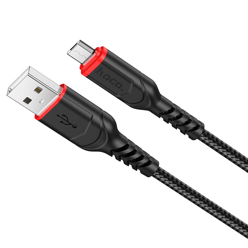 Фото Дата кабель Hoco X59 Victory USB to MicroUSB (1m) (Черный) на vchehle.ua