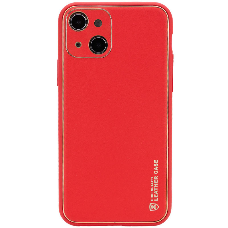 Шкіряний чохол Xshield на Apple iPhone 14 (6.1") (Червоний / Red)