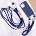 Заказать Чехол TPU two straps California для Apple iPhone 12 Pro / 12 (6.1") (Темно-синий / Midnight blue) на vchehle.ua