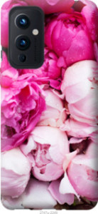Чехол Розовые пионы для OnePlus 9
