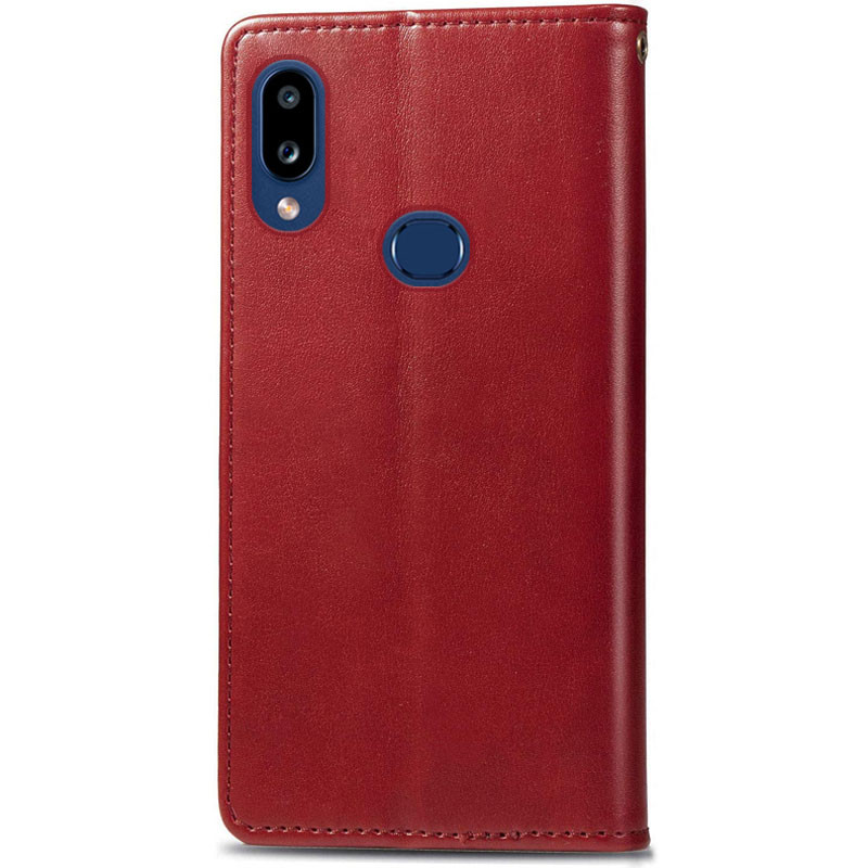 Фото Кожаный чехол-книжка GETMAN Gallant (PU) для Samsung Galaxy A10s (Красный) на vchehle.ua