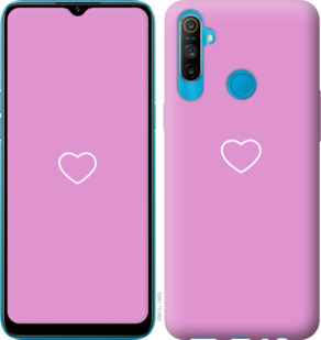 Чехол Сердце 2 для Realme C3