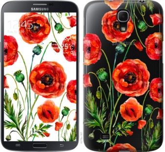 

Чехол Нарисованные маки для Samsung Galaxy Mega 6.3 i9200 743862