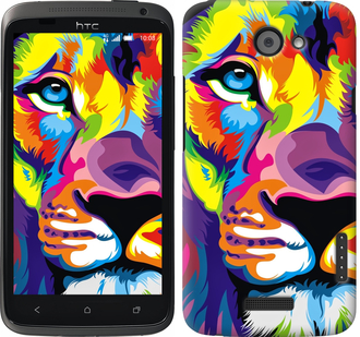

Чехол Разноцветный лев для HTC One X 261481