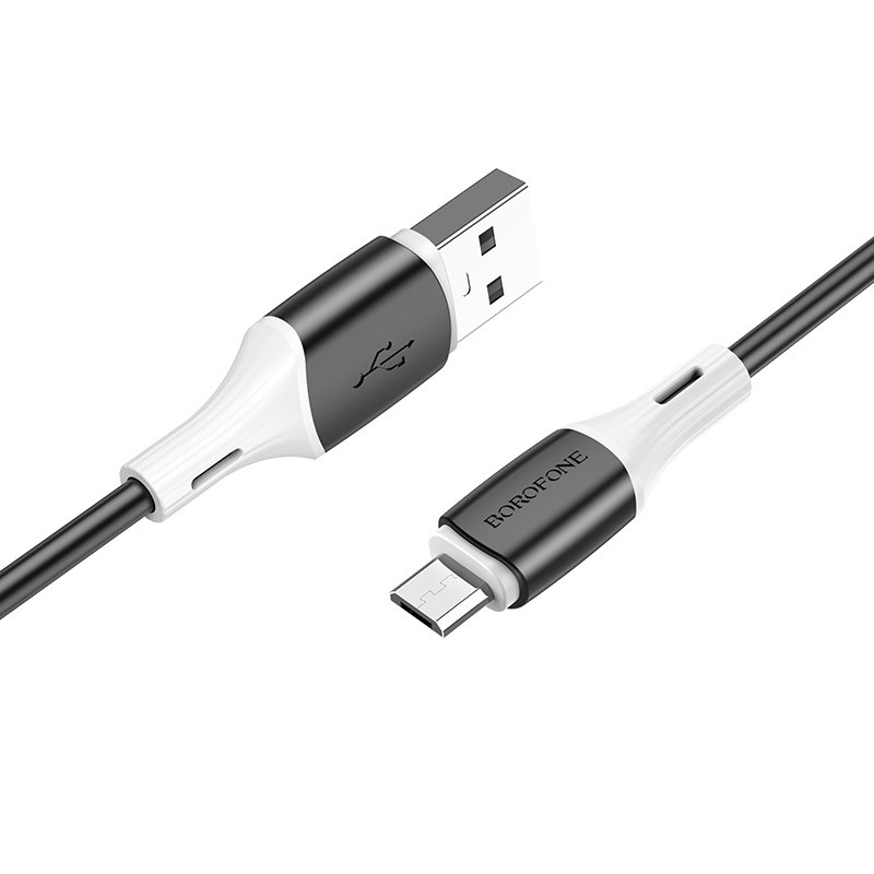 Фото Дата кабель Borofone BX79 USB to MicroUSB (1m) (Черный) на vchehle.ua