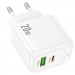Фото МЗП Hoco CS54A Surplus PD20W+QC3.0 (1USB-A/1C) (White) в маназині vchehle.ua