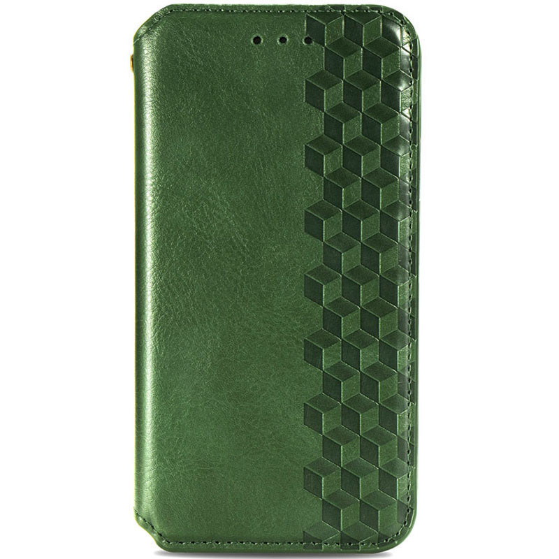 Шкіряний чохол книжка GETMAN Cubic (PU) на Xiaomi Redmi Note 10 5G / Poco M3 Pro (Зелений)