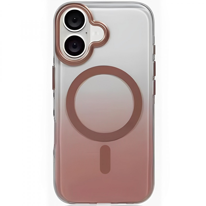 Чохол TPU+PC Shadow with Magnetic Safe на Apple iPhone 16 (6.1") (Rose Gold)