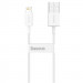 Дата кабель Baseus Superior Series Fast Charging Lightning Cable 2.4A (0.25m) (CALYS) (Білий)