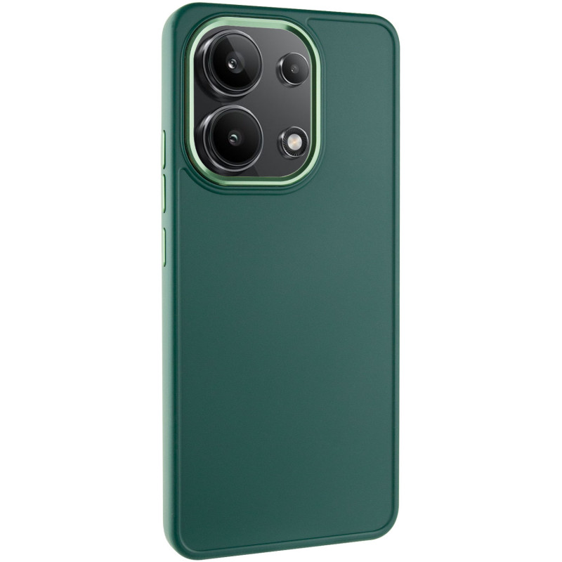 TPU чохол Bonbon Metal Style на Xiaomi Redmi Note 13 Pro 4G / Poco M6 Pro 4G (Зелений / Army green)