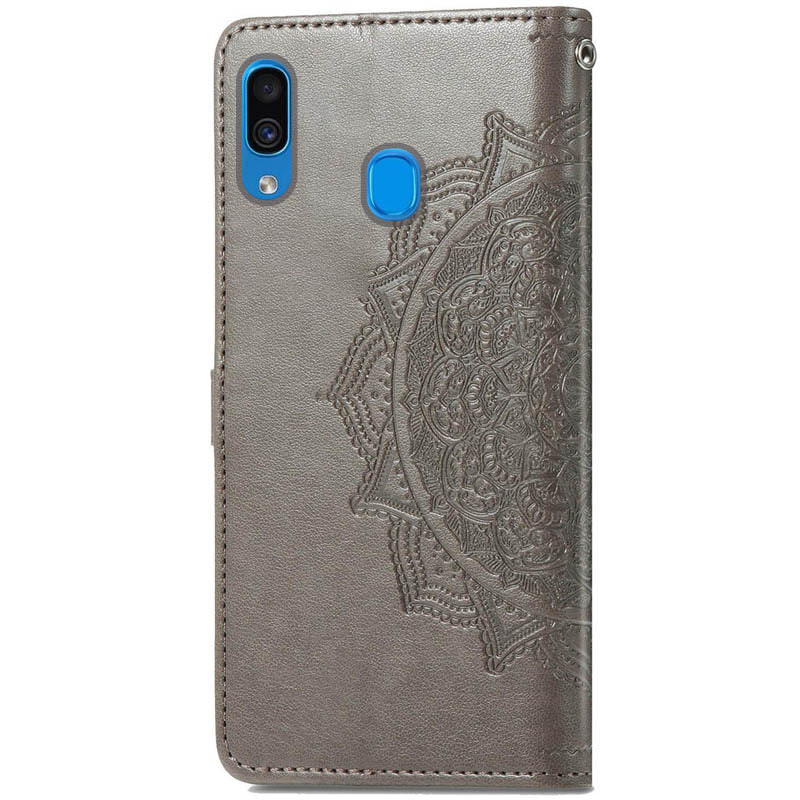 Купить Кожаный чехол (книжка) Art Case с визитницей для Samsung Galaxy A20 / A30 (Серый) на vchehle.ua