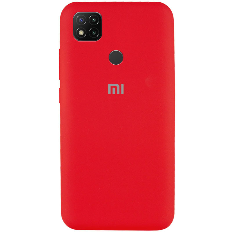 Чехол Silicone Cover Full Protective (AA) для Xiaomi Redmi 9C (Красный / Red)