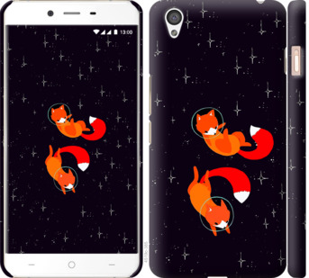 Чехол Лисички в космосе для OnePlus X