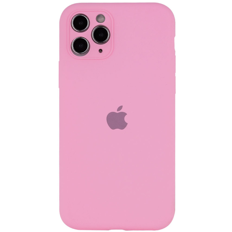 Чохол Silicone Case Full Camera Protective (AA) на Apple iPhone 12 Pro Max (6.7") (Рожевий / Pink)