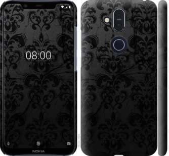 

Чехол узор черный для Nokia 8.1 763666
