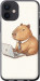 Чехол Funny Capybara CEO Working для iPhone 12 Mini